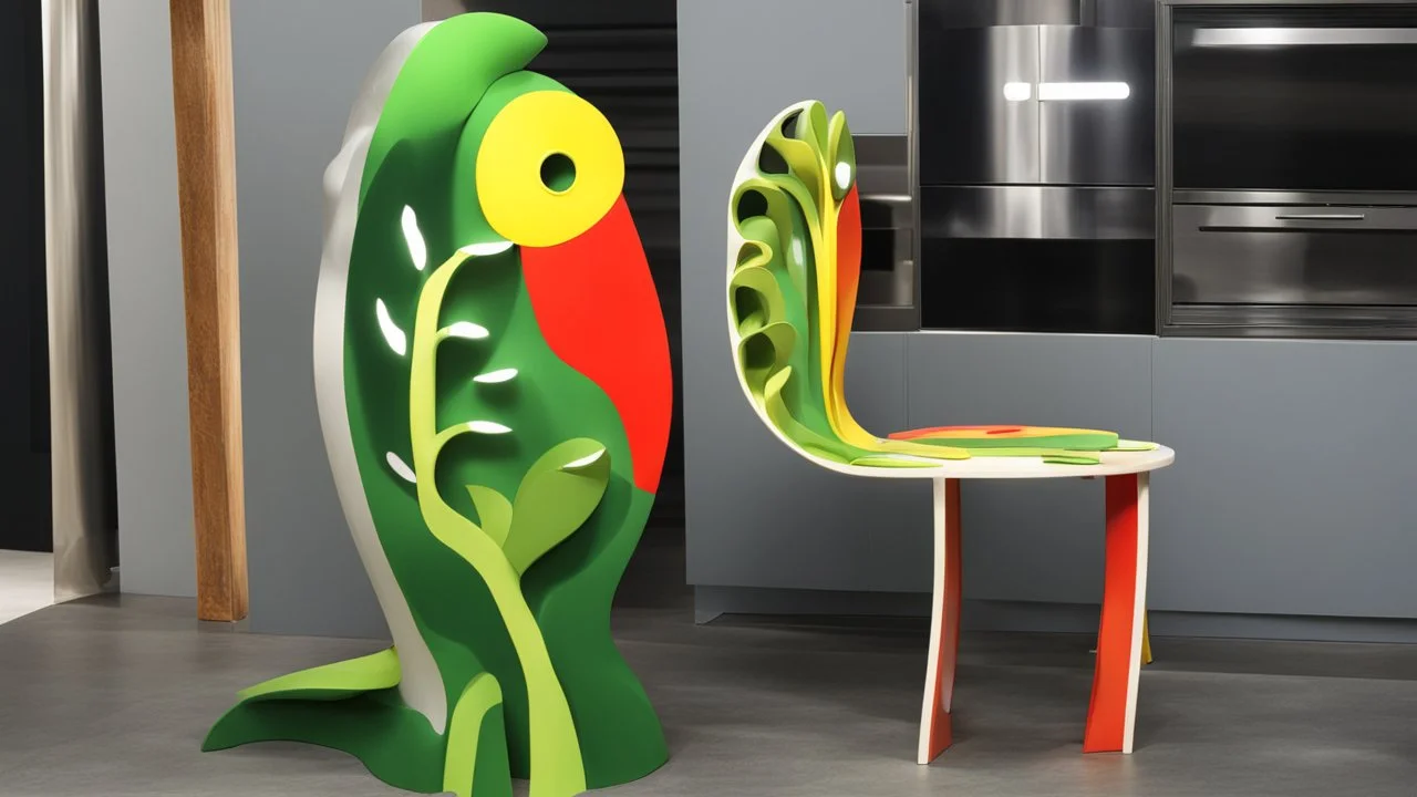 Versatile parrot-inspired chair from Moderne