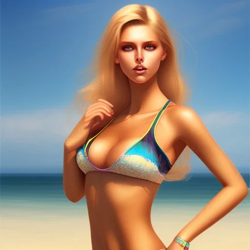 beach volleibol girl blonde hips