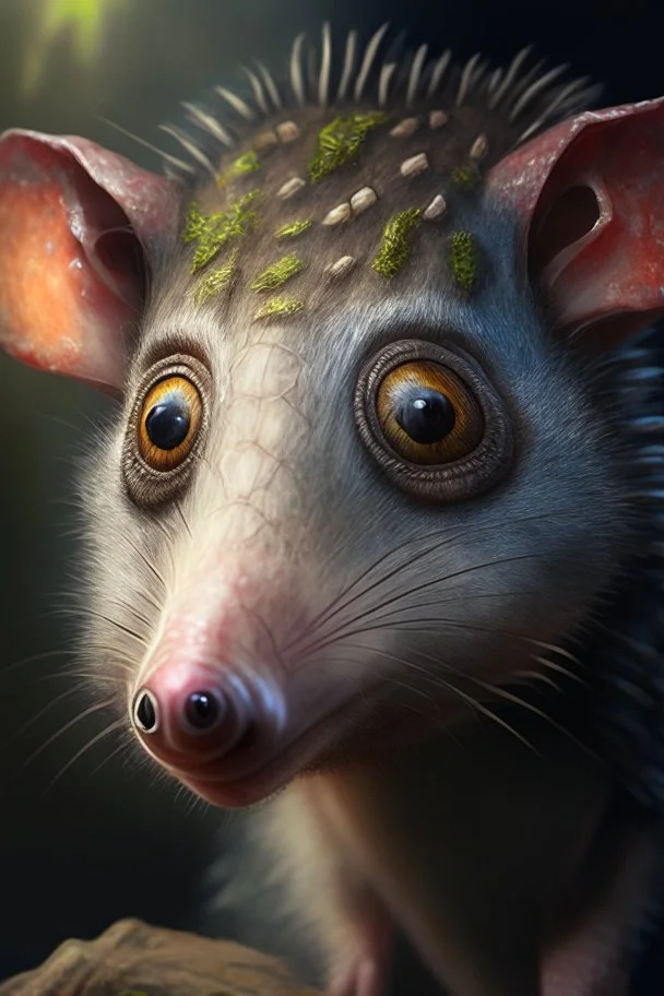 donkey turtle opossum,highly detailed, digital painting, fantasy painting, deviantart artstation, cinematic lighting, charming eyes 3D 16k Full UHD