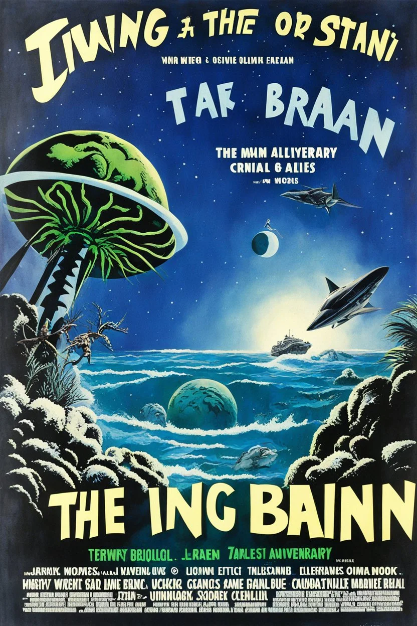 The alternate title for "The Living Brain", a 1950's B Movie story that I wrote last year, because I was anticipating the 70th Anniversary of "This Island Earth" (1955). Also, I was celebrating the 70th Anniversary of "Twenty Thousand Leagues Under the Sea" (1954) at the time.