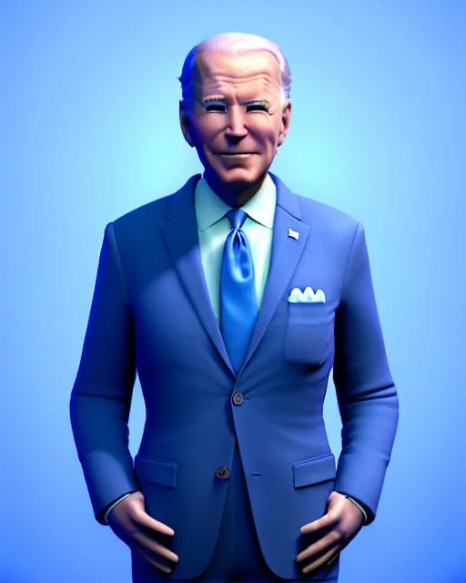 Waist up Portrait, joe Biden as muppet Sesame Street, Blue suit retro style, photo studio, unreal engine 5, concept art, art station, god lights, ray tracing, RTX, lumen lighting, ultra detail, volumetric lighting, 3d.