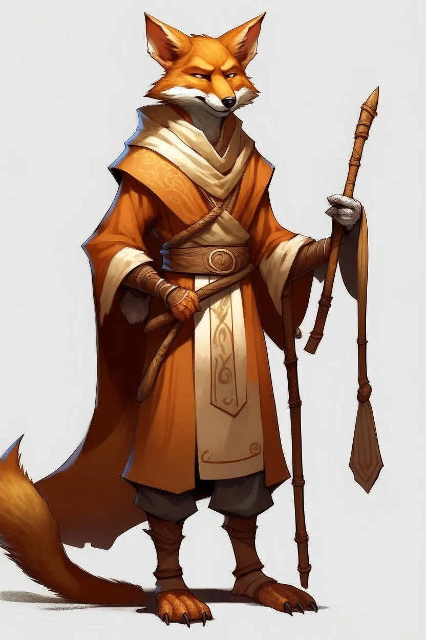 brown fox humanoid monk dnd