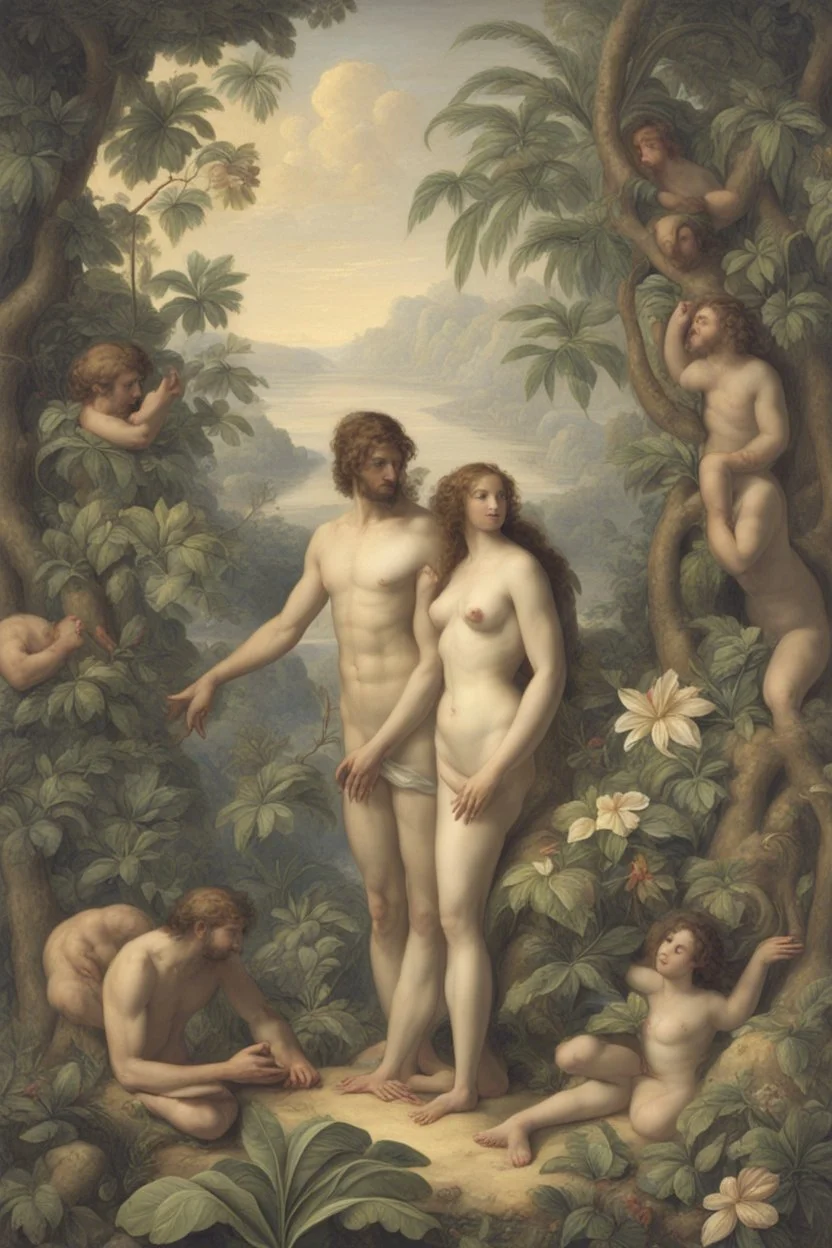 Adam and Eve in Paradise