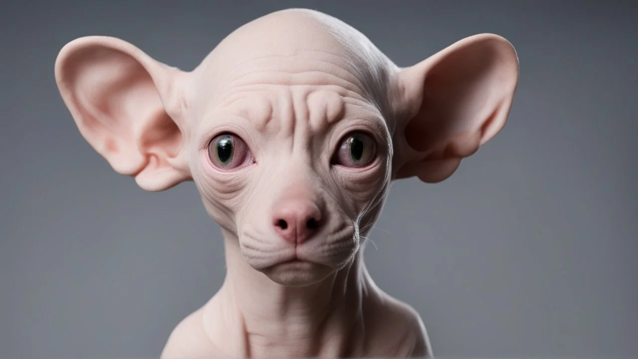 Moises , sin pelo con mirada vaga y color de piel blanca