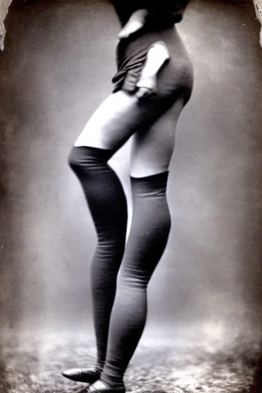 Daguerrotype ziegfeld Girls on leggings walking