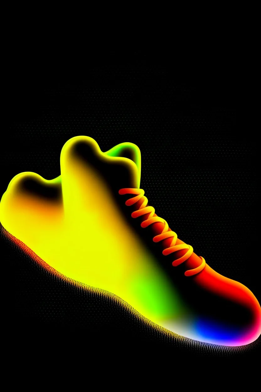 Shoe sole tread. Ghosts. Use only four colours.