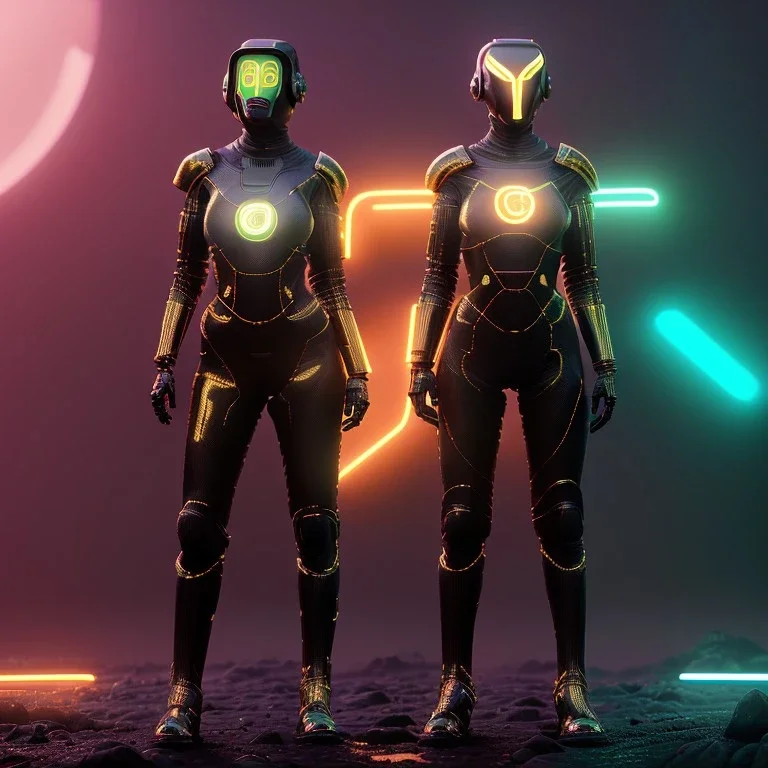 Russian cyber woman, sci-fi, rounded face, black, gold, brown, samurai helmet, retro, simetric, circuits, neon style, a lot of led lights, fog, rain, leather, vibrant color, highly detailed, art stations, concept art, smooth, unreal engine 5, god rays, ray tracing, RTX, lumen lighting, ultra detail, volumetric lighting, 3d, finely drawn, high definition, high resolution.