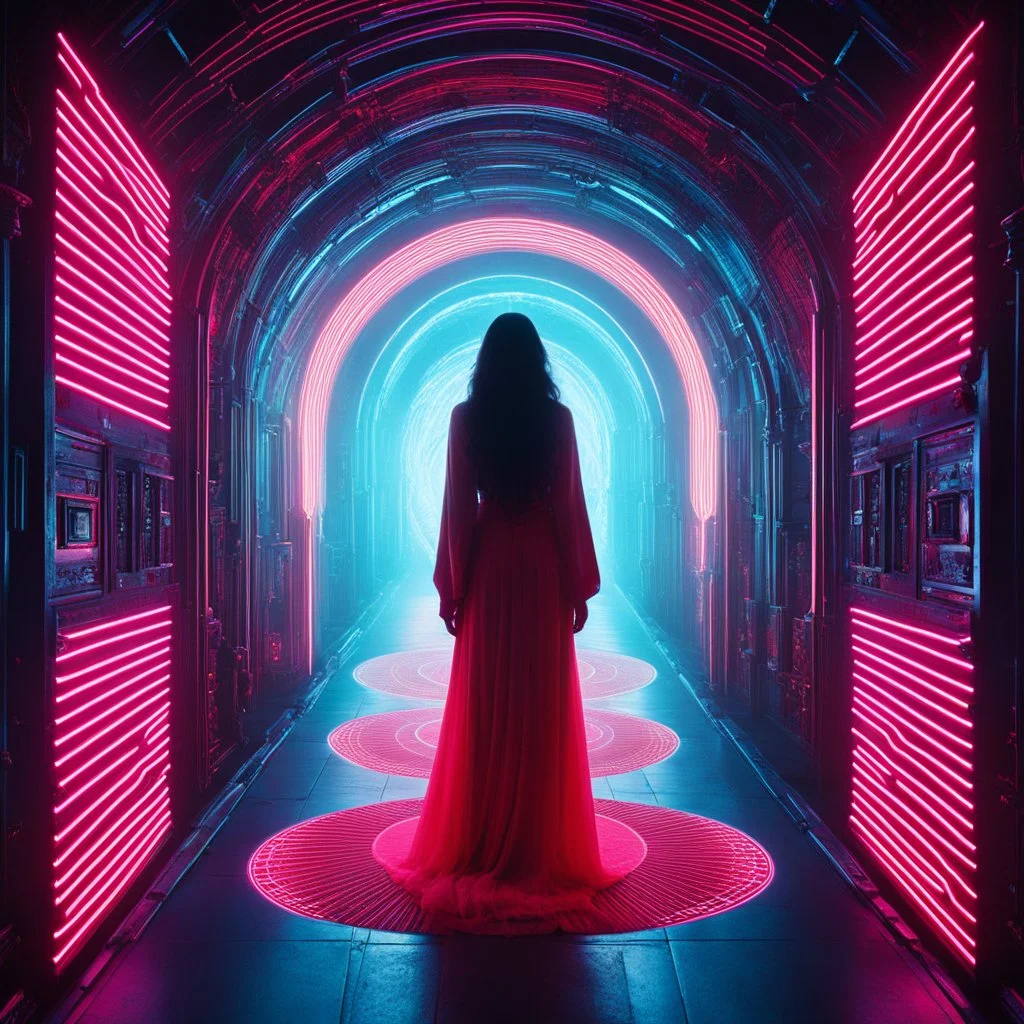 Maria Magdalena's spirit weaves through the neon-lit corridors, imbuing the spaceship with a sacred presence that transcends time and space. As the enigmatic whispers of Maria Magdalena guide the machines on their cosmic journey, a transcendent union of past and future unfolds, illuminating the path towards a higher understanding of the universe's mysteries.