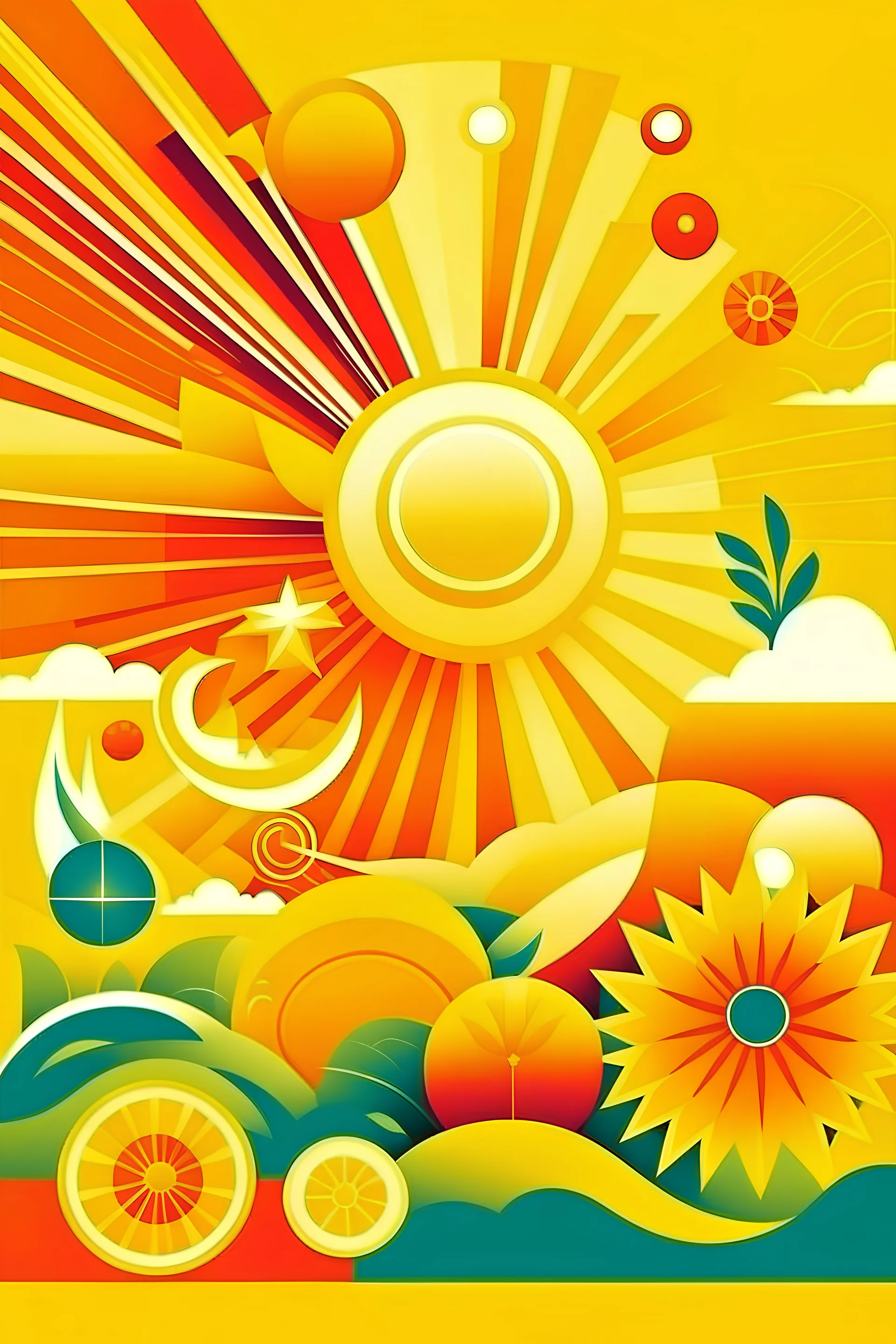 design sunny vector illustrations