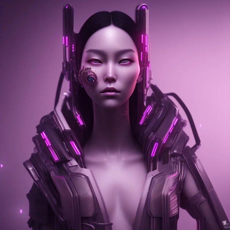 Portrait, cyberpunk Asian woman with rabbit mask, black pink color, highly detailed, concept art, smooth, unreal engine 5, god rays, ray tracing, RTX, lumen lighting, ultra detail, volumetric lighting, 3d, finely drawn, high definition, high resolution.