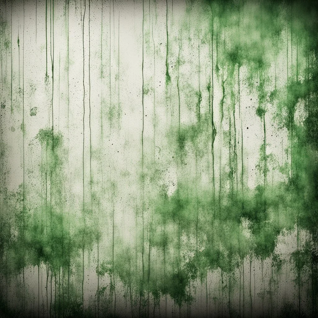 Hyper Realistic Grungy Green Texture on Rustic White Wall with vignette effect