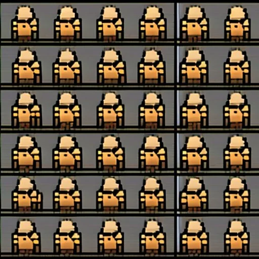 sprite sheet character, rimworld style