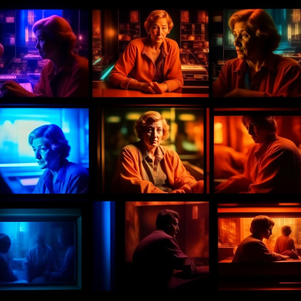 (Masterpiece1:7), award-winning, highest quality, in the styles of Moebius and Jean Giraud, with a very realistic cartoony style. Subject: Comic Book Time Lapse vintage photos glued into a comic book arranged in panels of the same woman, in the top left panel the woman is a (hyperrealistic:1.7) young, slender and attractive, then, in each picture going horizontally a time lapse occurs as she grows (ugly:1.6) old, sadder, more depressed and fatter,Fujifilm XT3, Fujifilm Velvia 50