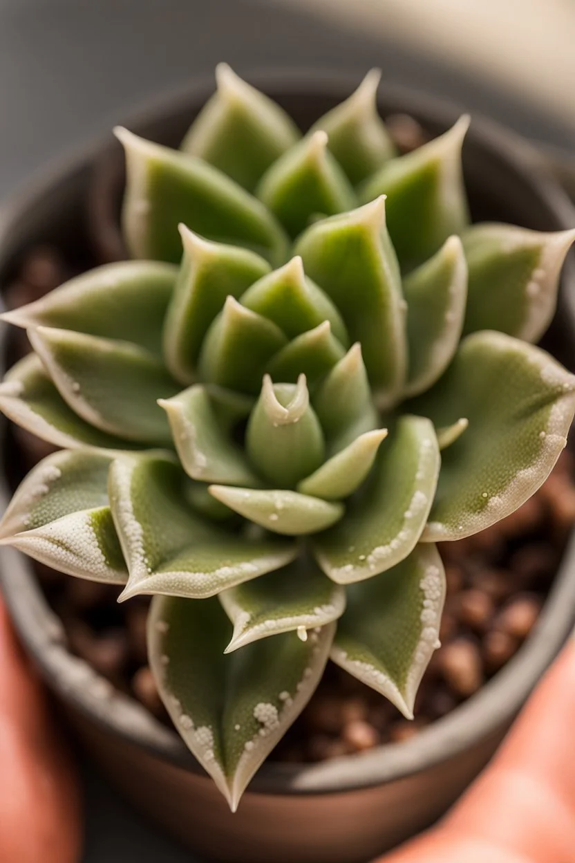 airy transparent ink Haworthia attenuata