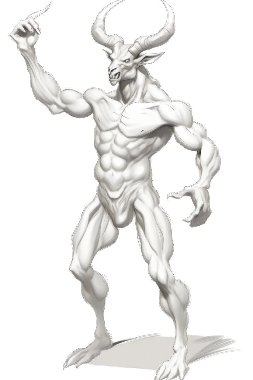 Centaur, a muscular man with a bull's head