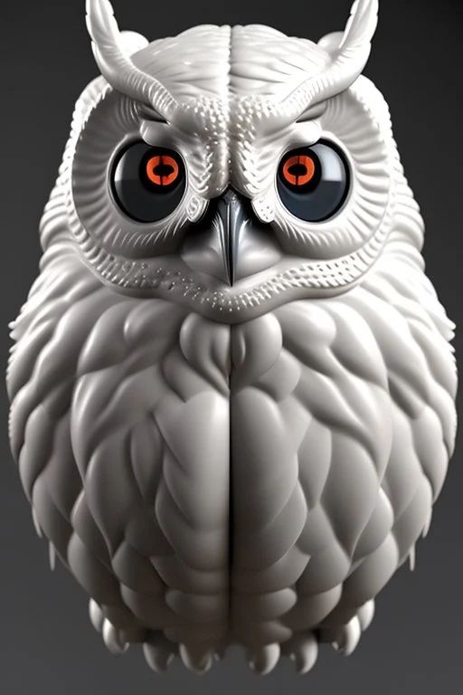 The Owlman Creature,white, highly intricate, Realistic photography, incredibly detailed, ultra high resolution, 8k, complex 3d render, cinema 4d.