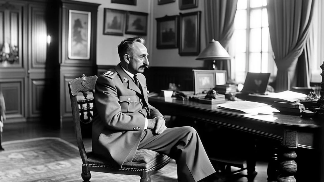 An Andalusian military commander in 1945 thinking in his room