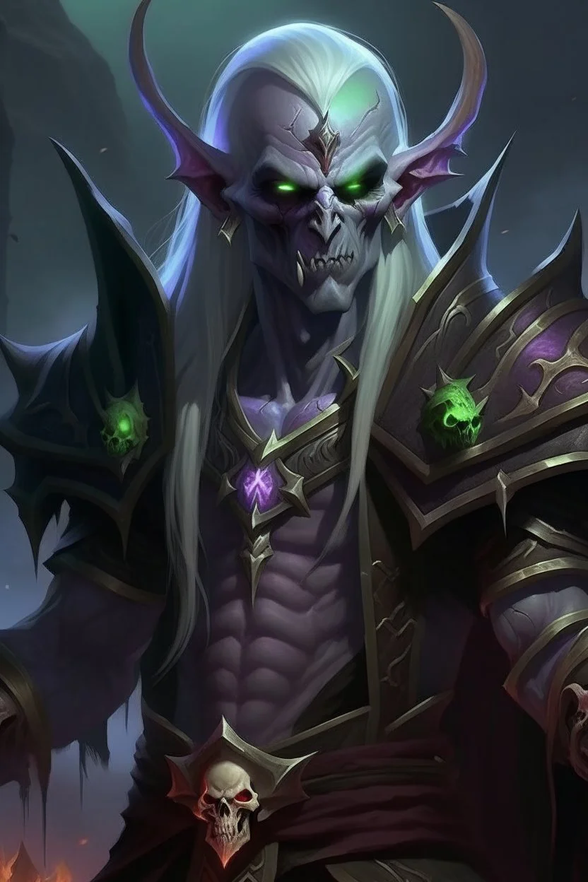 male undead warlock wow warcraft world affliction corruption soul chaos succubus elf destruction