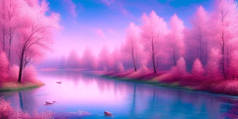 Pink river