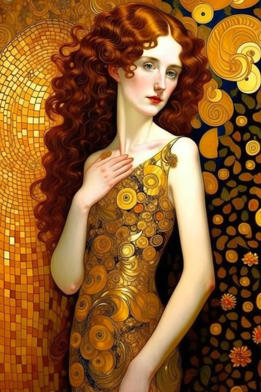 venus godess photo realistic style of klimt