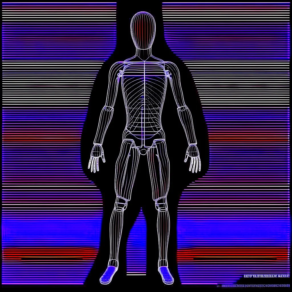 Dragman, аrte lineal, fondo negro, cuerpo completo