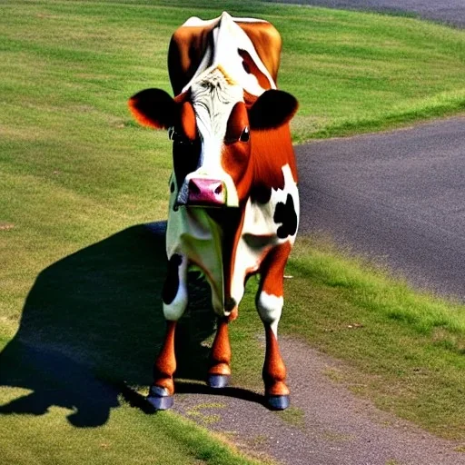 cow in a pantsuit