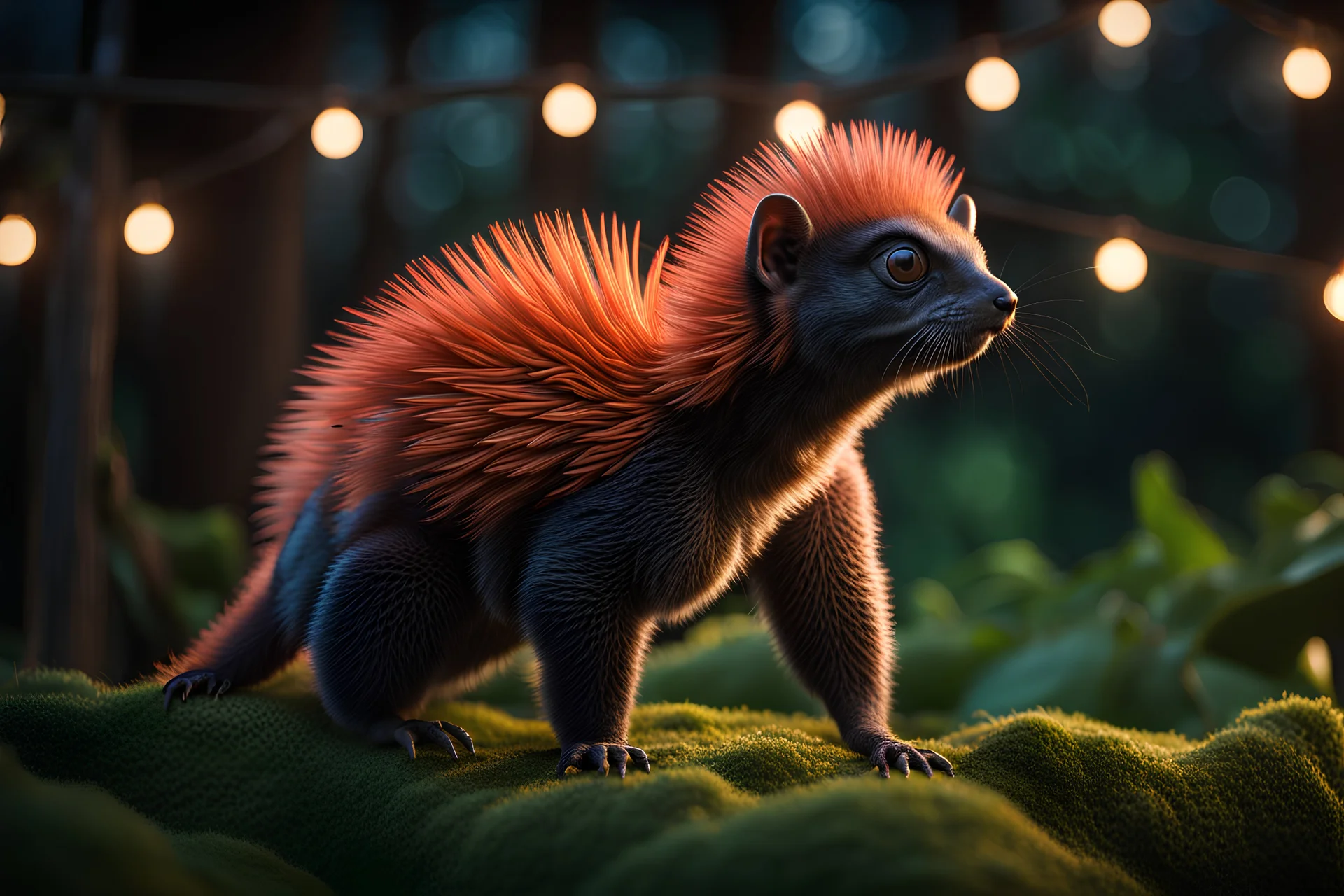 Strange, beautiful land creature, Cinematic lighting, Volumetric lighting, Epic composition, Photorealism, Bokeh blur, Very high detail, Sony Alpha α7, ISO1900, Character design, Unreal Engine, Octane render, HDR, Subsurface scattering