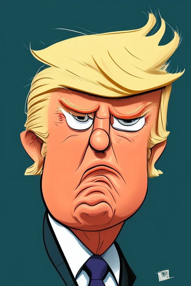 Donald Trump Former President of the United States r ,cartoon 2d