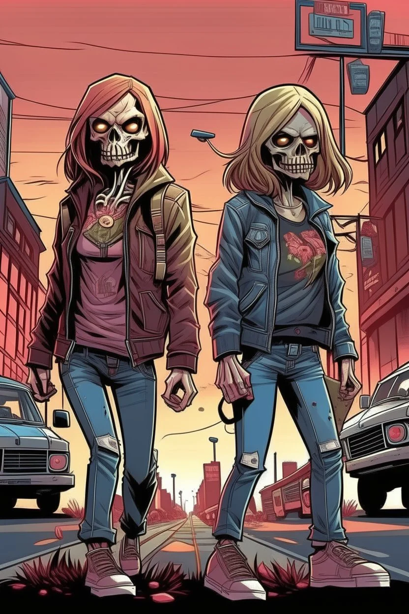 The walking death oyun stilinde 2 kız yaşıyorlar hayattalar