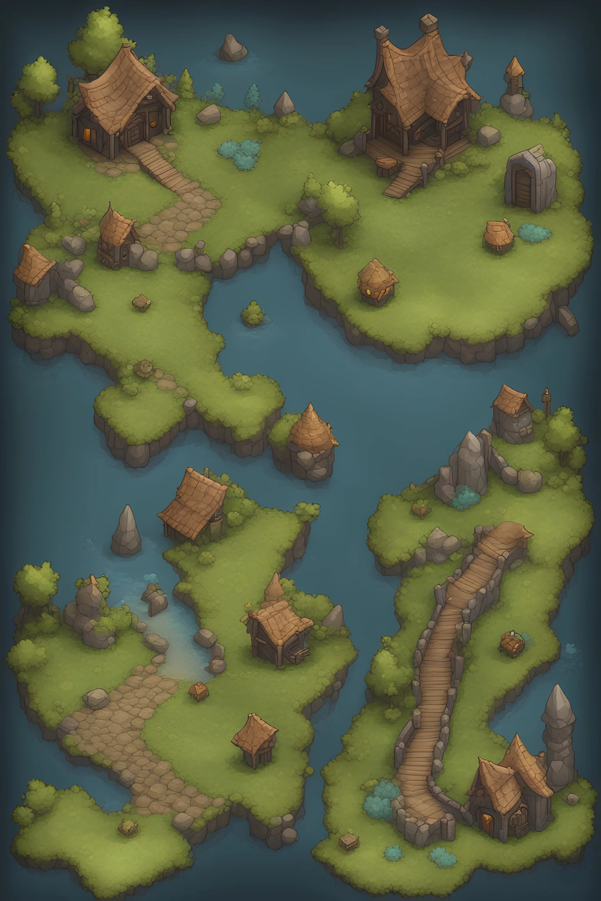 Topdown fantasy RPG terrain tileset with 16 pixels with transparency