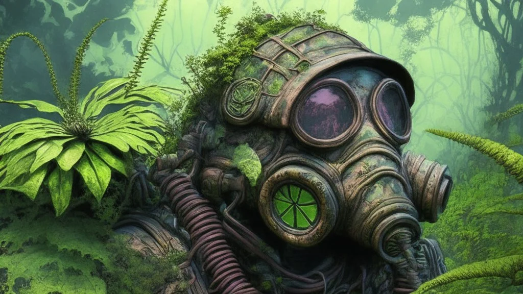 Overgrown gasmask