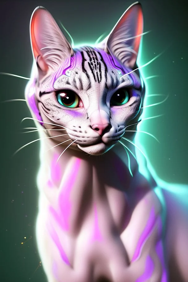 Feline alien anthro, colourful highly detailed incredibly, Volumétrica lighting, high definition, , hypermaximalist, elegant, hyper realistic, super detailed, dynamic pose, photography, Incredibly detailed, sharpen details, cinematic production still, cinematography, photorealistic, epic composition Unreal Engine, Cinematic, Beautiful Lighting, Accent Lighting, insanely detailed and intricate, hyper-maximalist, elegant, hyper realistic, supe