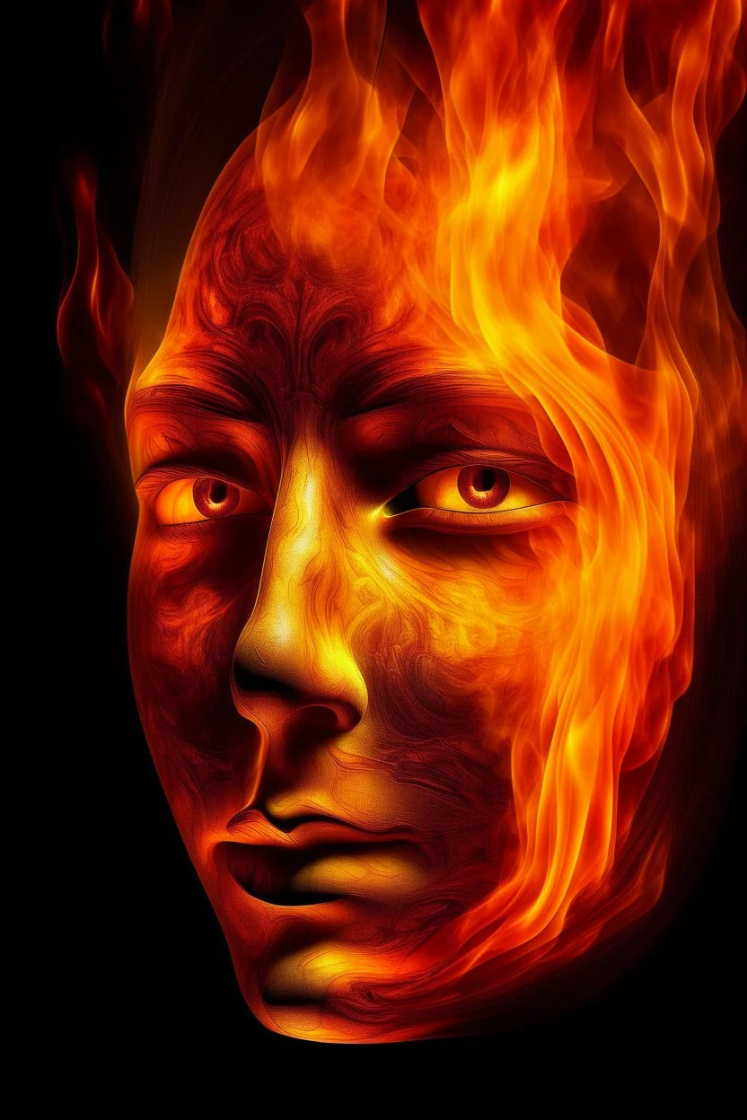 Face of flame