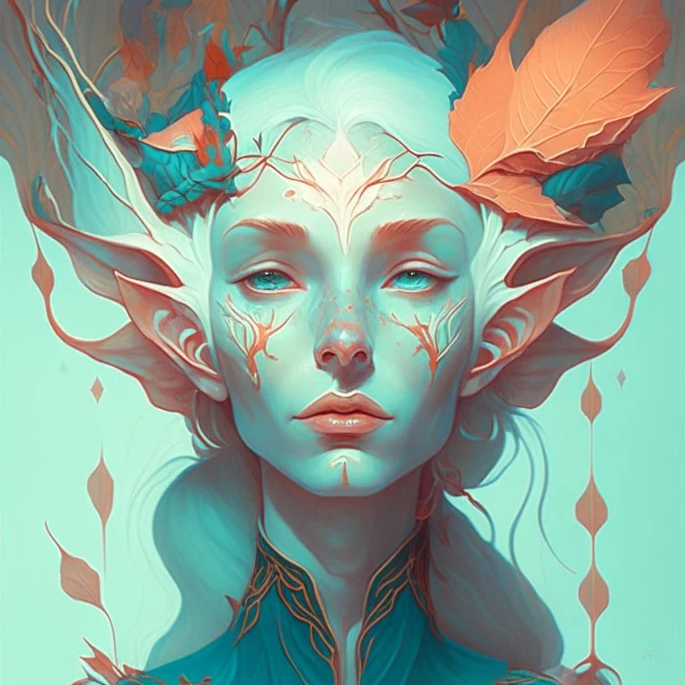 dream portrait of female elf by james jean