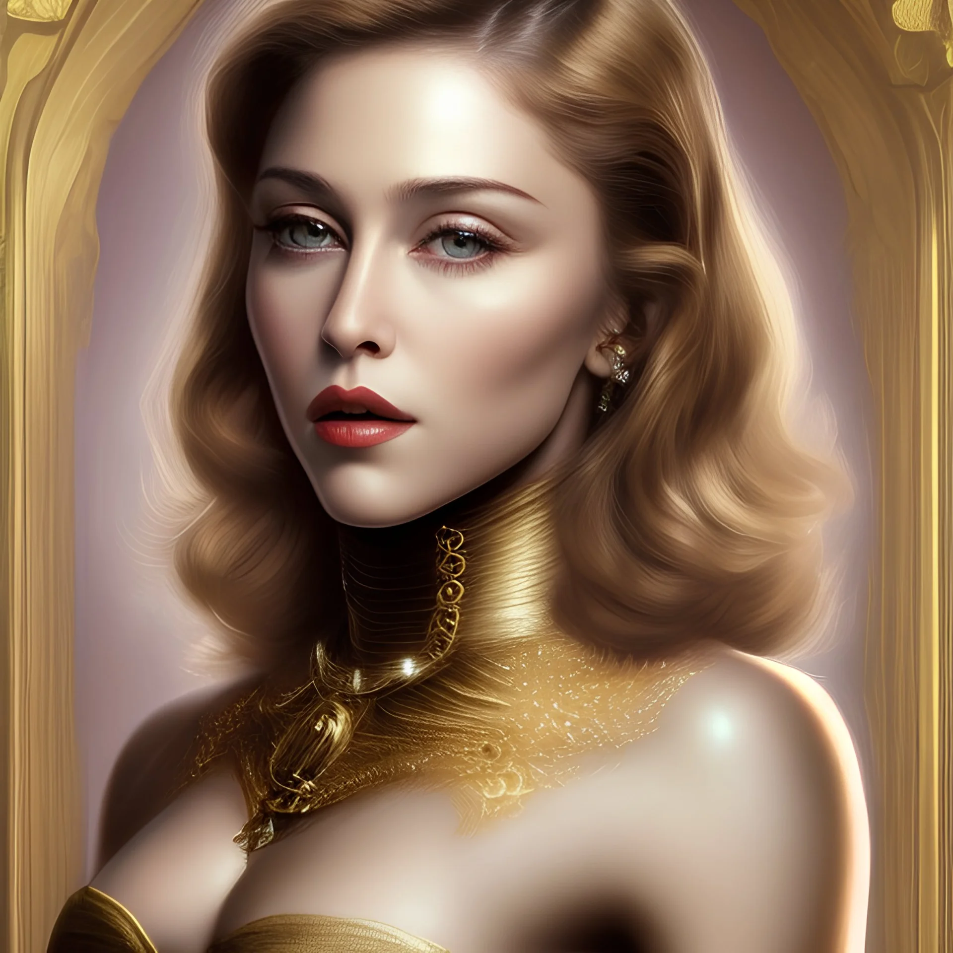 Madonna, golden