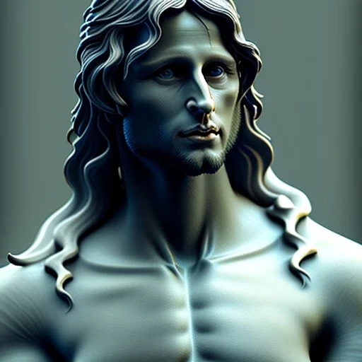 White Sculpture aragorn, full body, Rome sculpture style, full body, fresco background, hyper realistic, 8k,