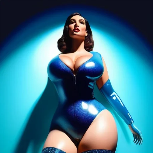 Ultra detailed fullbody Portrait in oil on canvas of beautiful busty fallout 4 woman ,wearing skintight latex blue suit, extremely detailed digital painting, extremely detailed face,crystal clear Big Glowing eyes, mystical colors ,perfectly centered image, perfect composition, rim light, beautiful lighting, 8k, stunning scene, raytracing, anatomically correct, in the style of robert e howard and Ken Kelley and Ohrai Noriyoshi and Simon Bisley and tomzj1