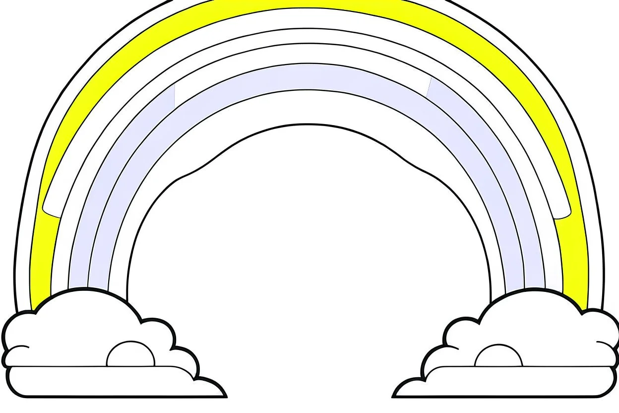 only rainbow coloring page