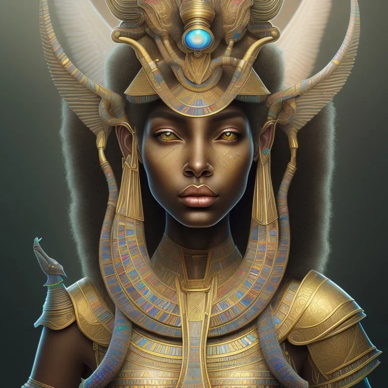 sango fantasy, fantasy magic, intricate, sharp focus, illustration, highly detailed, digital painting, concept art, matte, masterpiece head sexy Indian beauty black afro hair earth lady silver alligator head Egyptian princess pyramid sphinx background