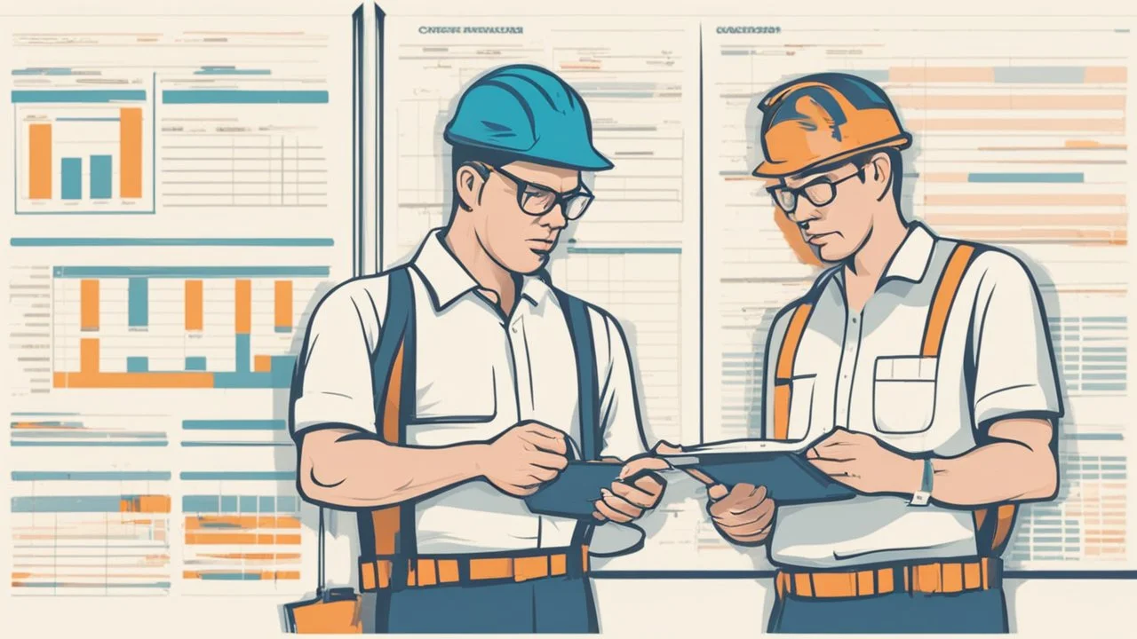 operators looking at a huge maintenance schedule