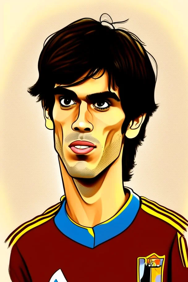 Kaka Brazilian football player cartoon 2d