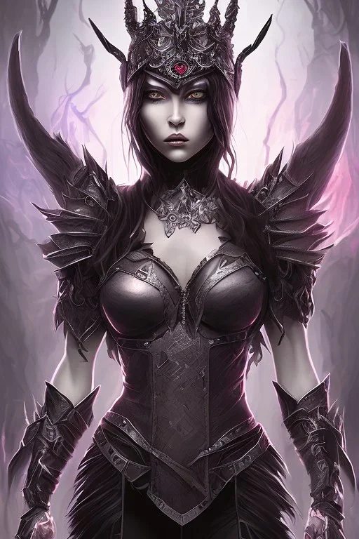  girl raven darkness hell spider crown