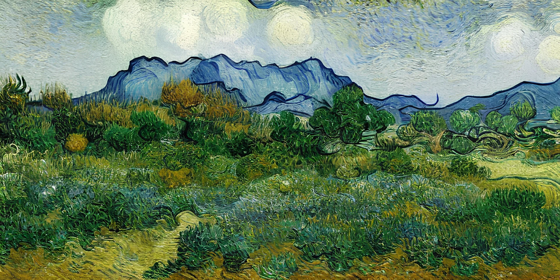 A beautiful landscape by Van Gogh