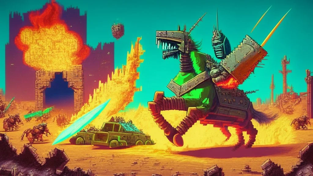 Joust video game meets nuclear war