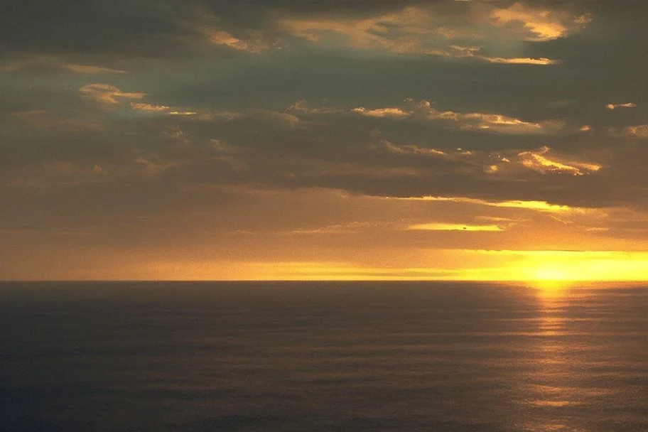 sunset over the sea by Roger Deakins