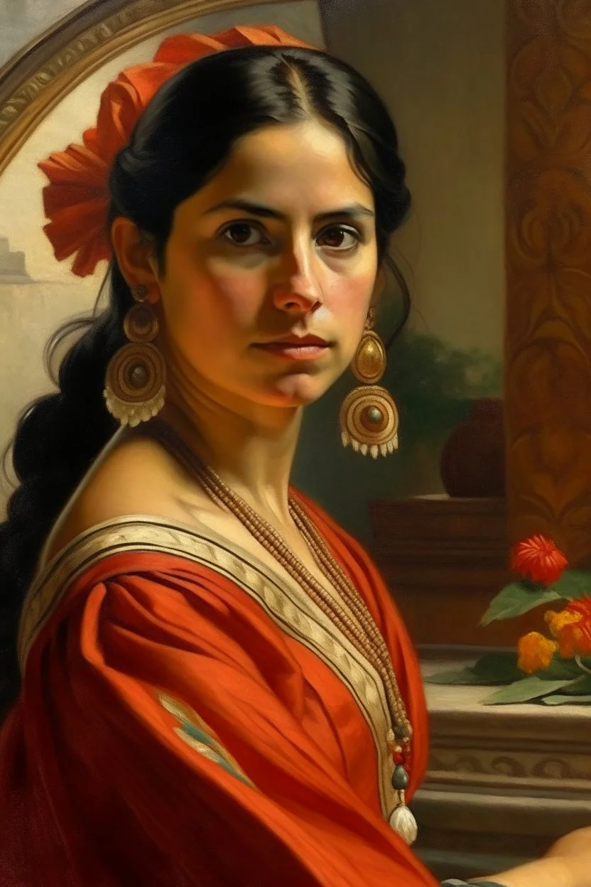 mexican woman painting neoclassism