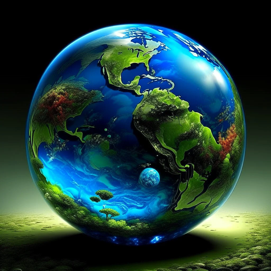 earth. glass
