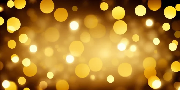 Festive abstract bokeh background - golden bokeh lights, beige - New Year, Anniversary, Wedding, banner