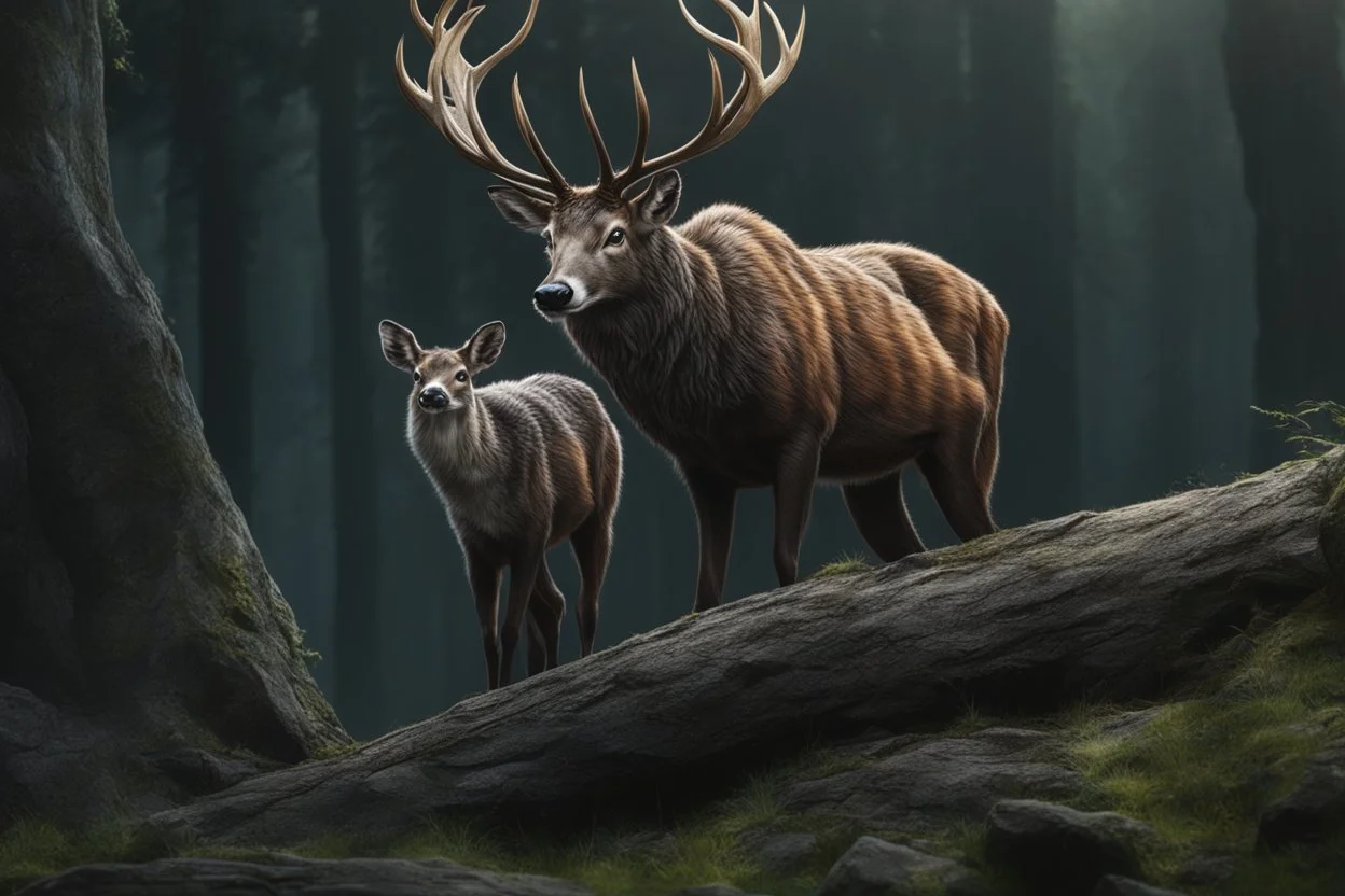 grendel venom in 8k realistic anime e drawing style, close picture, Deer them, intricate details, highly detailed, high details, detailed portrait, masterpiece,ultra detailed, ultra quality