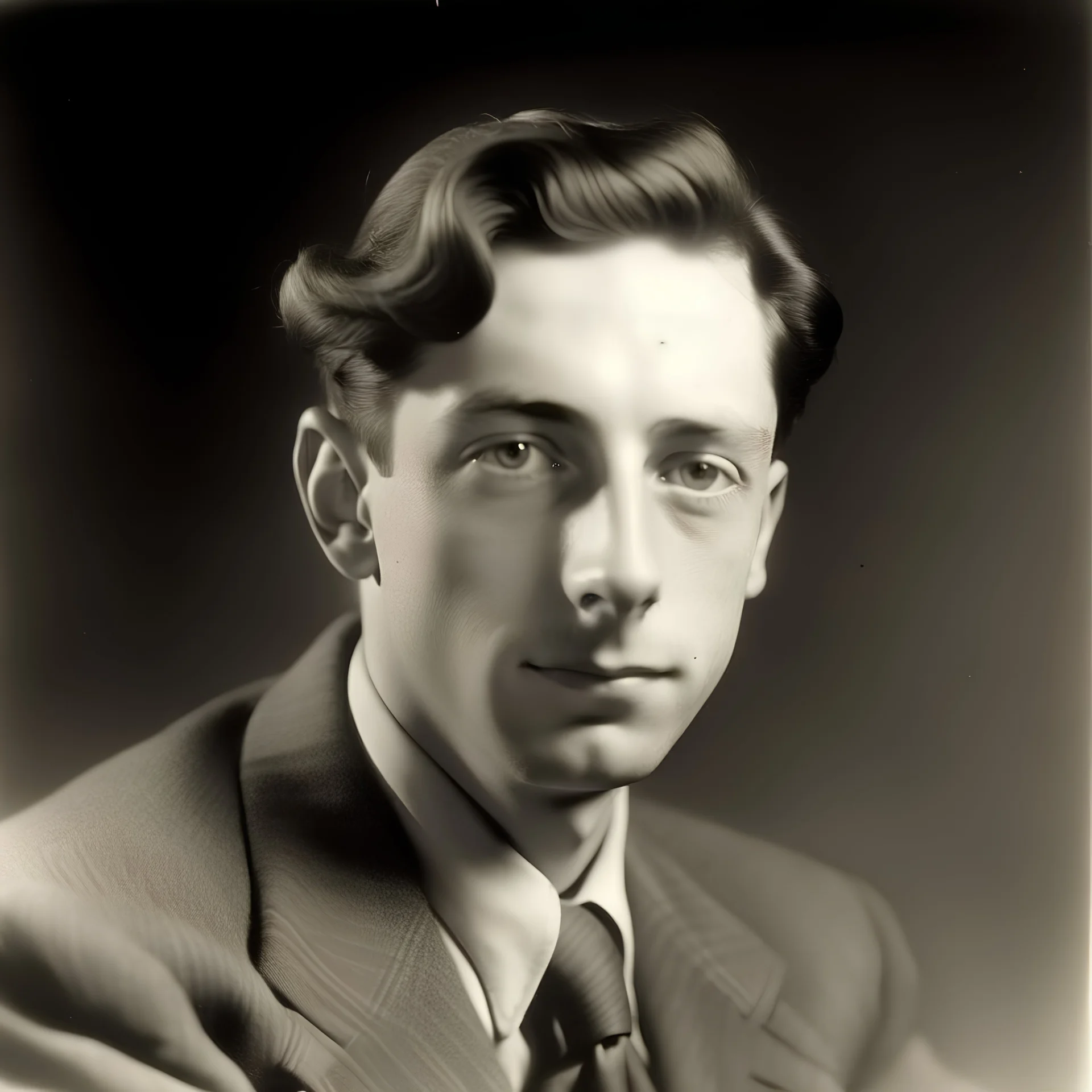 photo d'identité vieilliede 1938 d'un homme de 19 ans